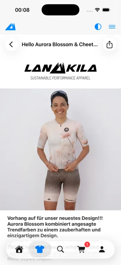 LANAKILA Shopping App — Newsletter-Ausgabe zu einem neuen Design im Lesemodus der App